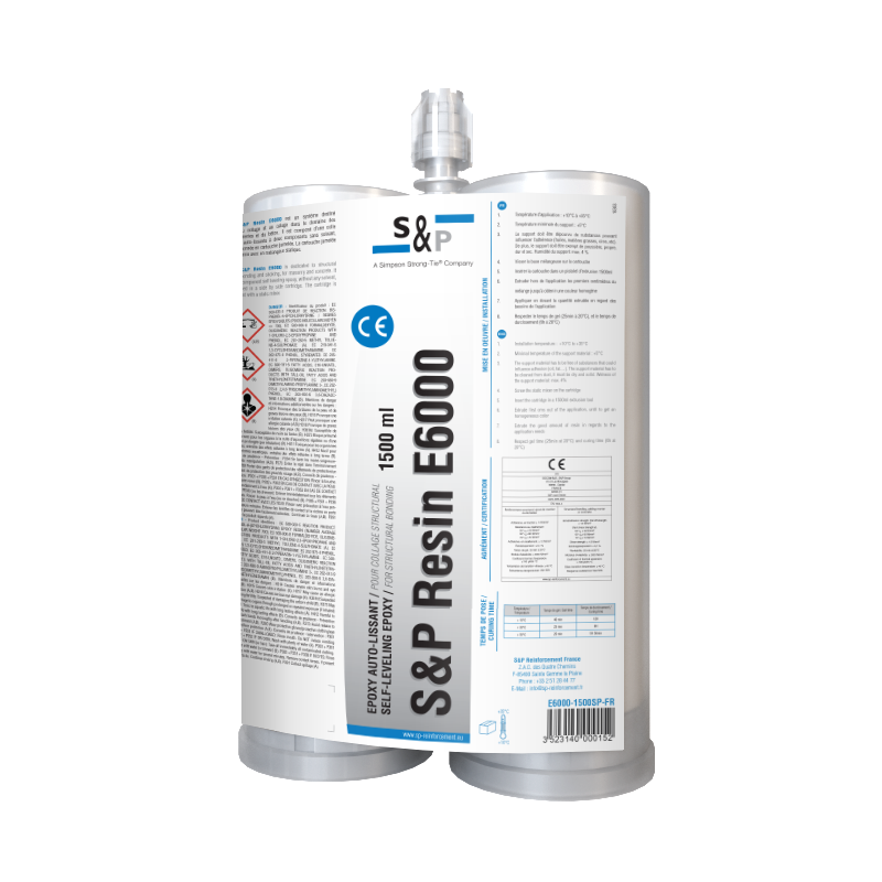 S&P Resin E6000 - Résine epoxy auto-lissante pour collage structural