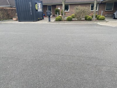 Fissure importante sur une section non renforcée après 5 ans